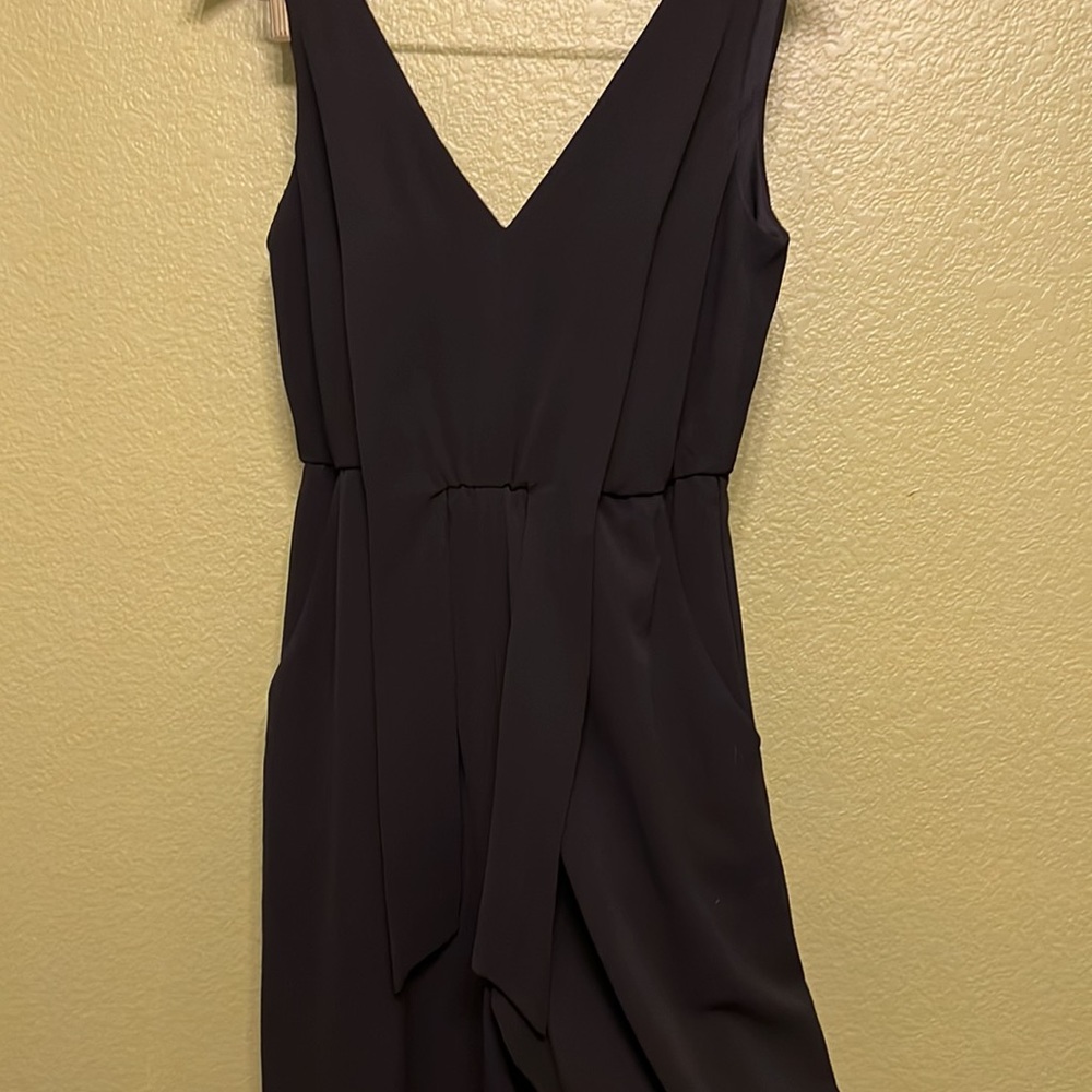 Black wide leg jumper
